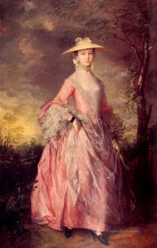 トーマス・ゲインズバラ Painting - メアリー・ハウ伯爵夫人の肖像画 トーマス・ゲインズバラ